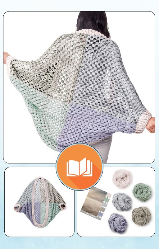 Crochet Cocoon in Caron x Pantone - Downloadable PDF